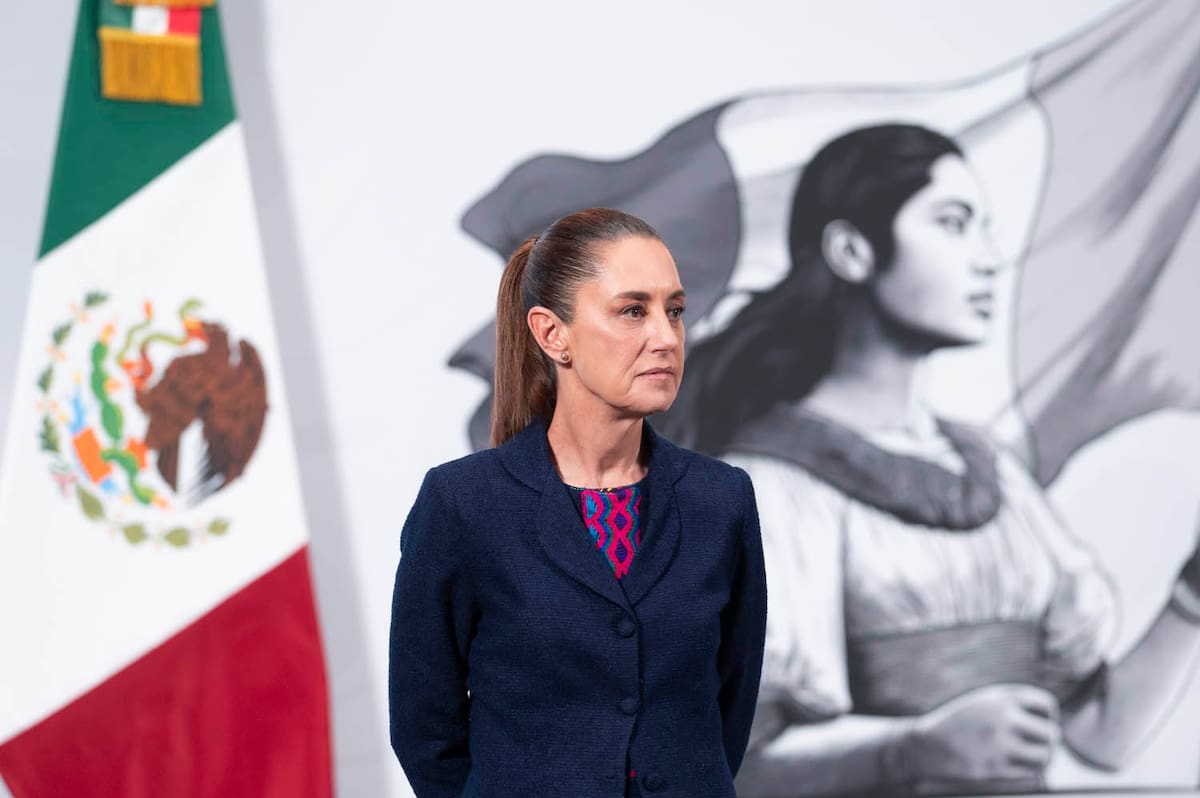 Cuauhtémoc, Ciudad de México. 8 de octubre 2025. La presidenta constitucional de los Estados Unidos Mexicanos, la Doctora Claudia Sheinbaum Pardo en conferencia de prensa matutina en el salón de la Tesorería de Palacio Nacional.|Foto: Saúl López Escorcia/Presidencia