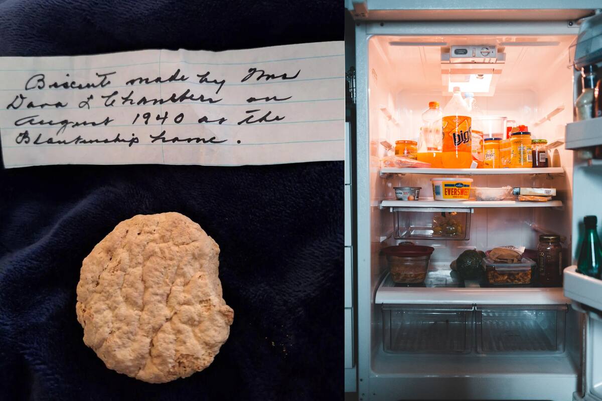 VIRAL: Descubren galleta petrificada de 84 años en el congelador de una abuela