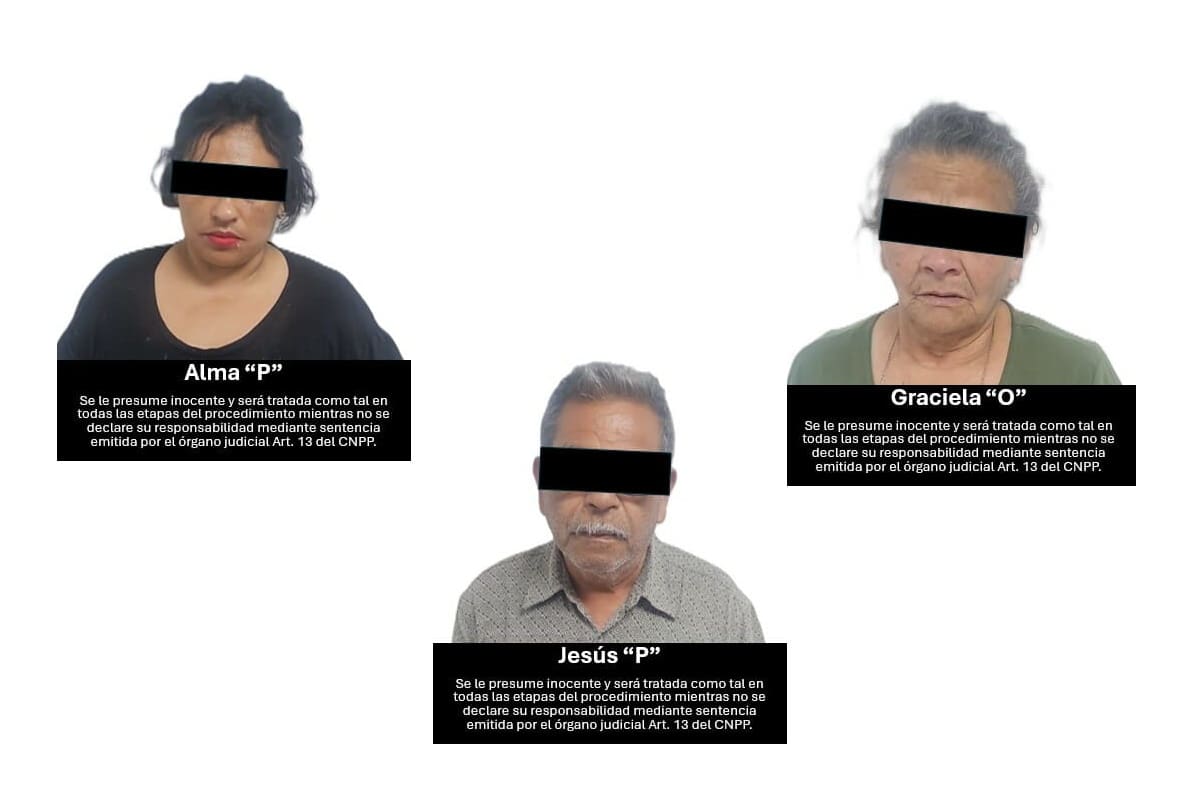 Los detenidos fueron asegurados junto con el vehículo y el dinero, y actualmente se encuentran bajo investigación del Ministerio Público Federal. FOTOS: FGR