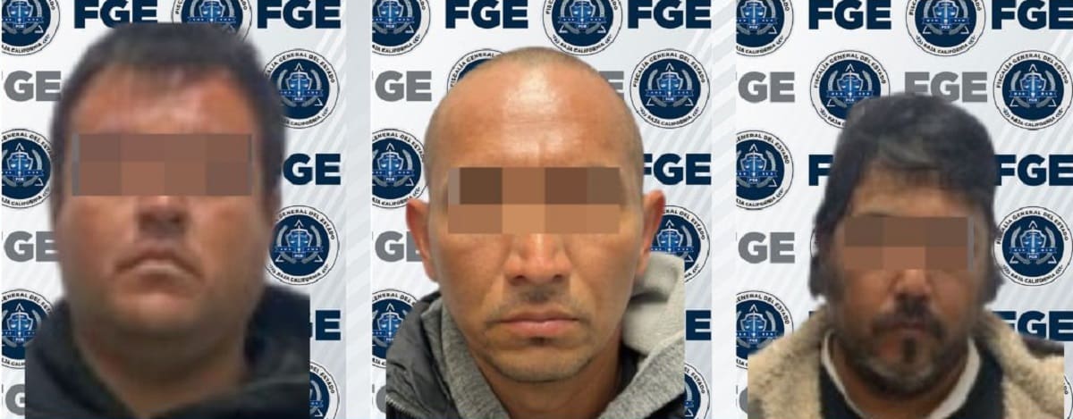 Los detenidos son José Bernardino "N", Martín "N" y José Alberto "N".