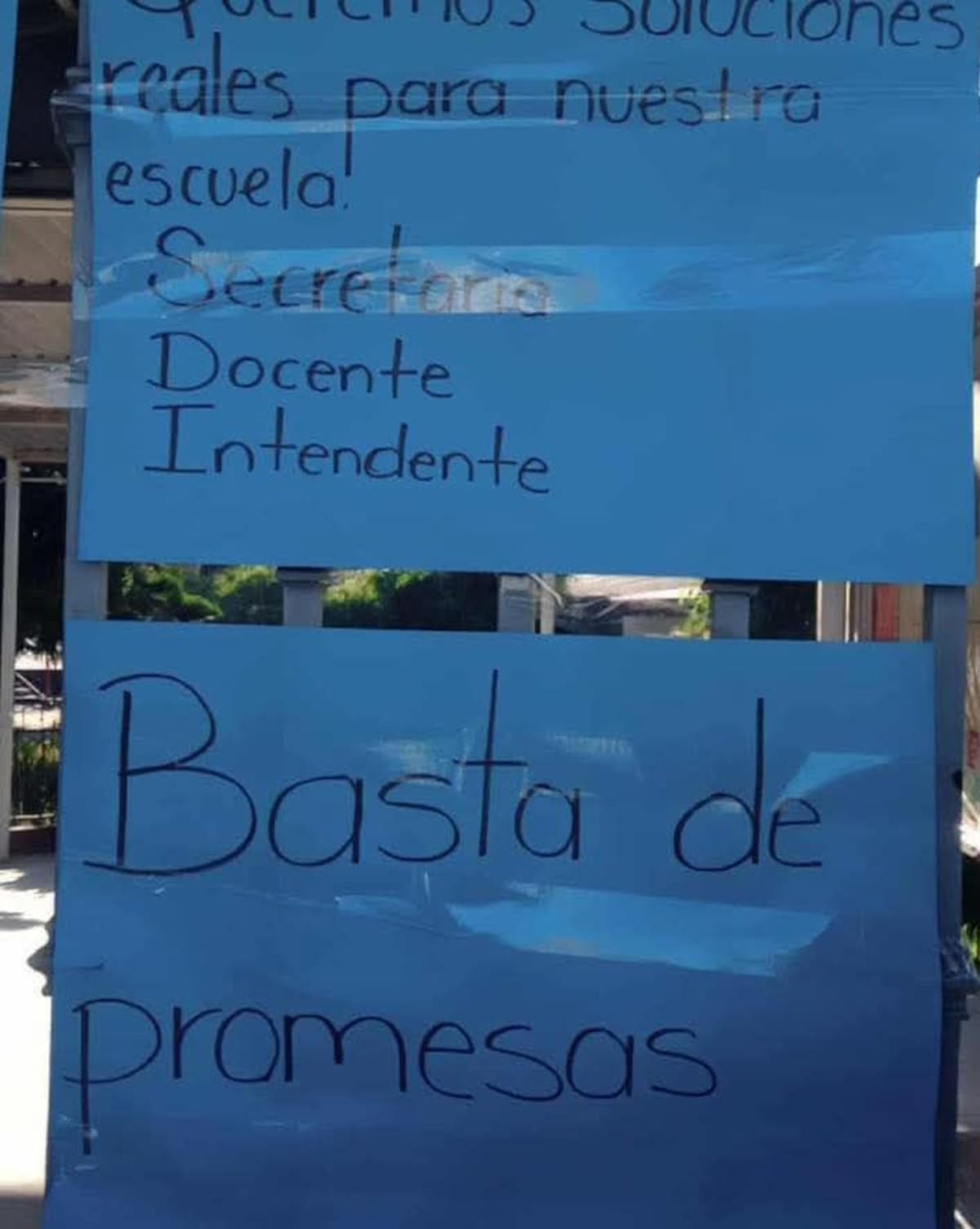 Anteriormente ya se habían manifestado y la Secretaría de Educación se comprometió a dar respuesta, algo que no ha ocurrido. Foto: Cortesía