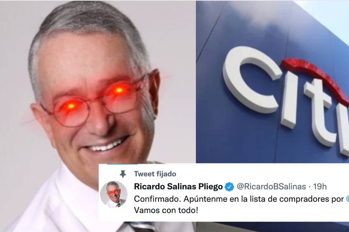 Ricardo Salinas Pliego confirma que va por el “changarro” Citibanamex “¡Vamos con todo!”