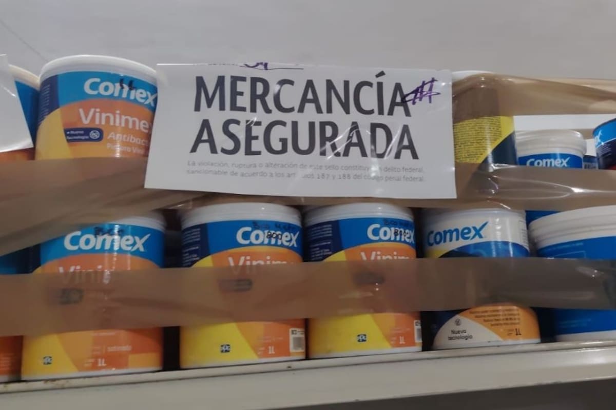 IMPI decomisa 1,046 pinturas Comex piratas en Mérida valoradas en 293 mil pesos por violar la Ley de Propiedad Industrial, encendiendo las alertas por fraudes comerciales en Yucatán