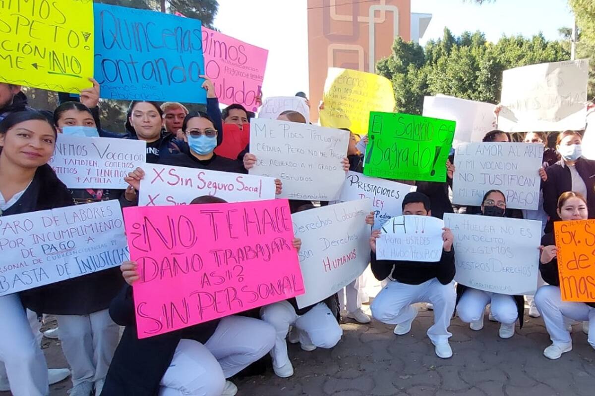 Se manifiesta personal del HGT por falta de pago