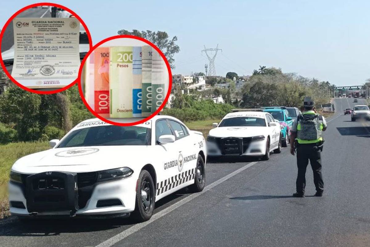 Esta es la multa que supera los $10,000 pesos y que es la infracción que más sanciona la Guardia Nacional en carreteras mexicanas