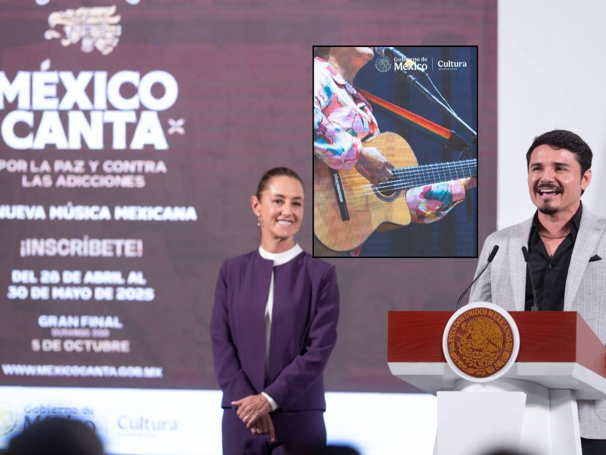 Claudia Sheinbaum lanza concurso "México canta y encanta" para combatir la apología al crimen en la música regional. | Crédito: Presidencia