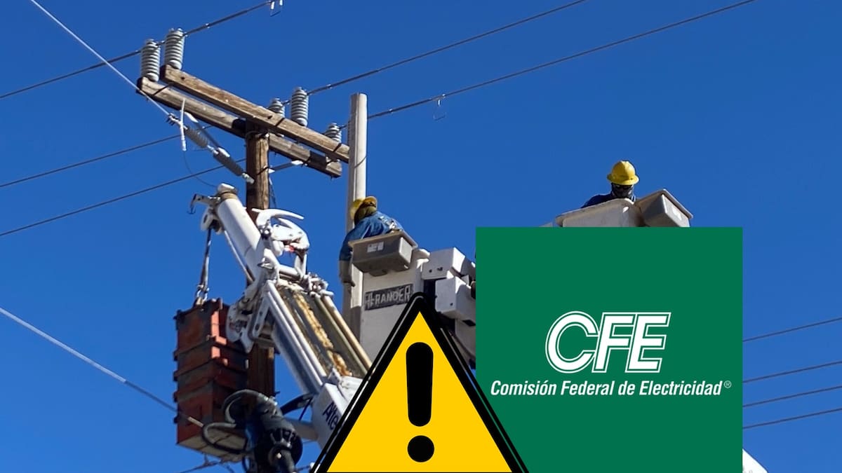 CFE suspenderá servicio eléctrico en el Norte de Hermosillo la próxima semana por trabajos de mejora