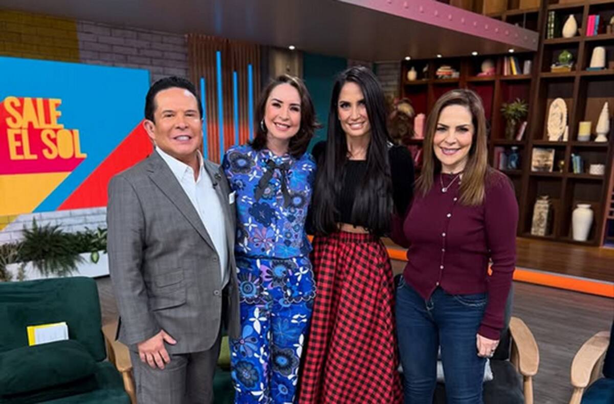 Andrea Torre participó en la sección Enfrentados, del programa de televisión "Sale el Sol”.