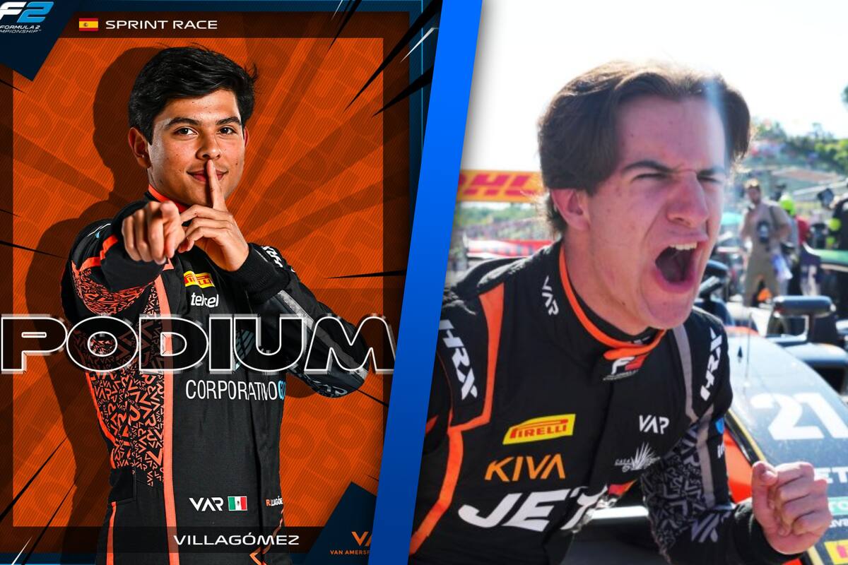 ¡Podio mexicano! Santiago Ramos y Rafael Villagómez brillan en la Fórmula 3 y Fórmula 2
