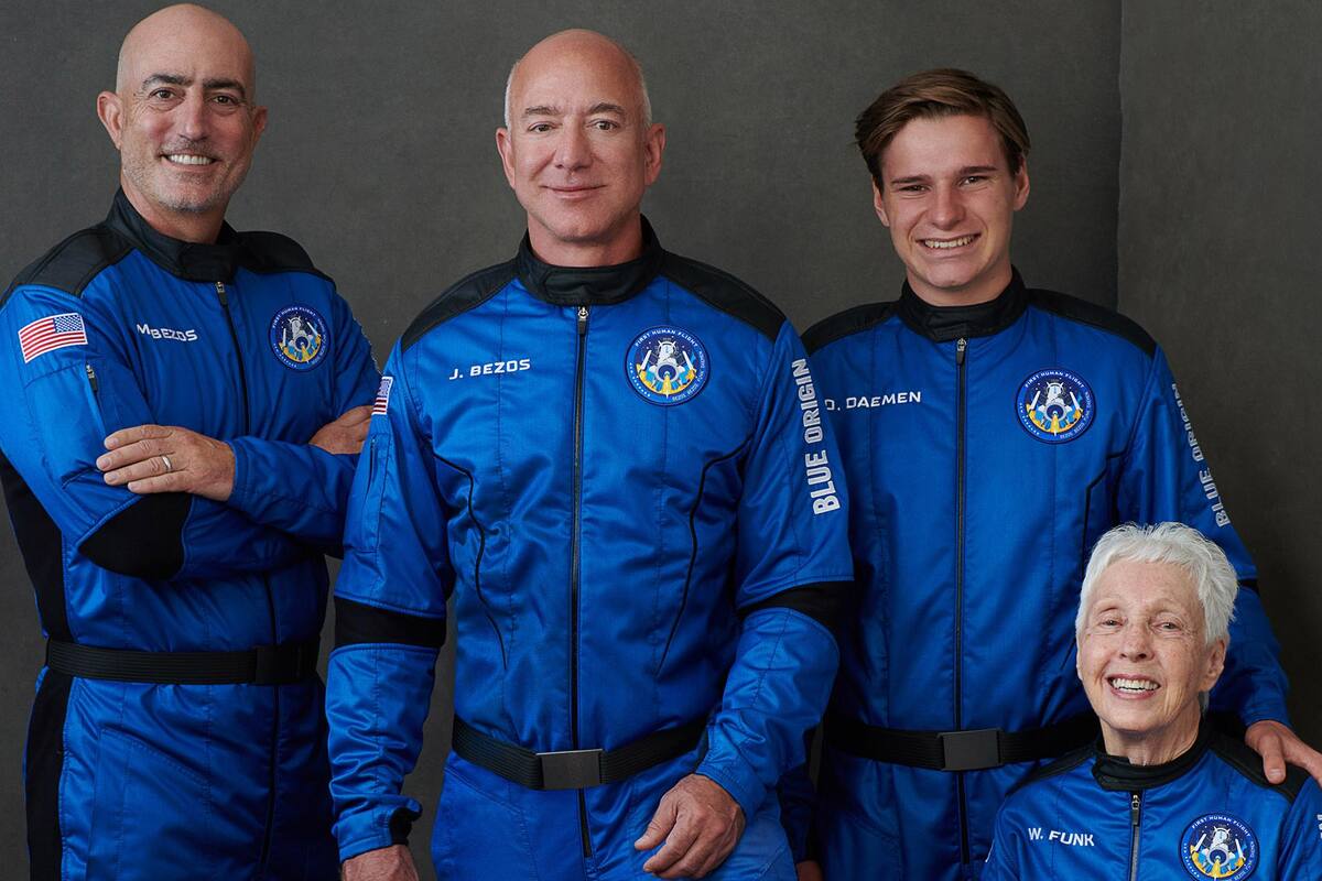 “¡Ustedes pagaron por todo esto!”: Jeff Bezos agradece a trabajadores y clientes de Amazon tras viaje al espacio