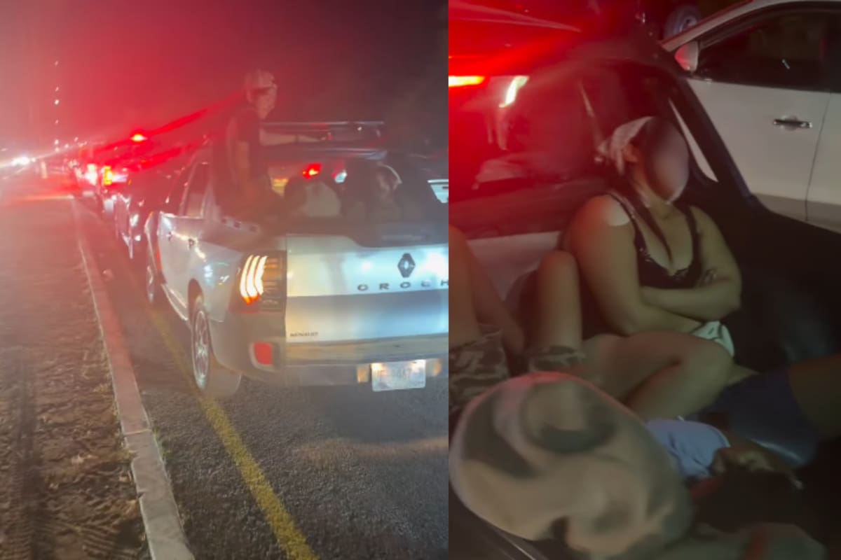 Regreso de Semana Santa en San Carlos provocó filas de autos de hasta 9 horas el 4 de abril, con cierres de retornos que obligaron a conductores y residentes a esperar en la carretera