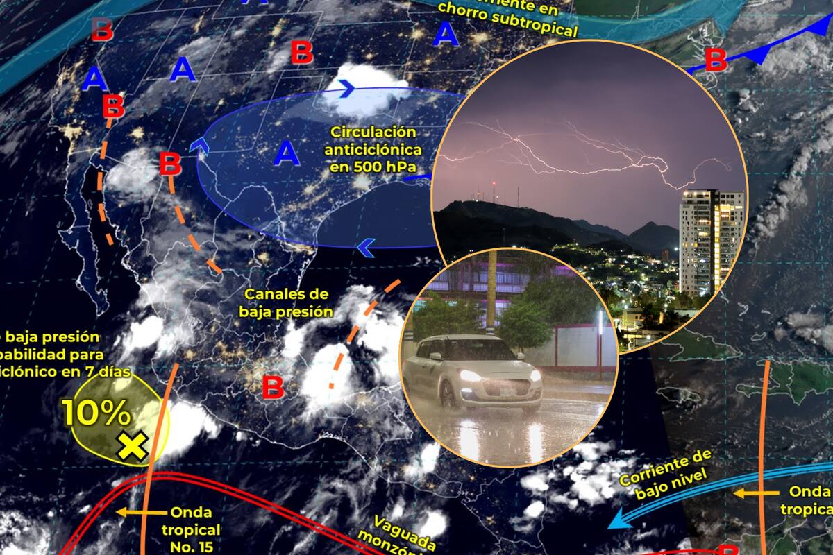 Clima hoy 11 de agosto: Caerán fuertes lluvias con descargas eléctricas en estos estados del País