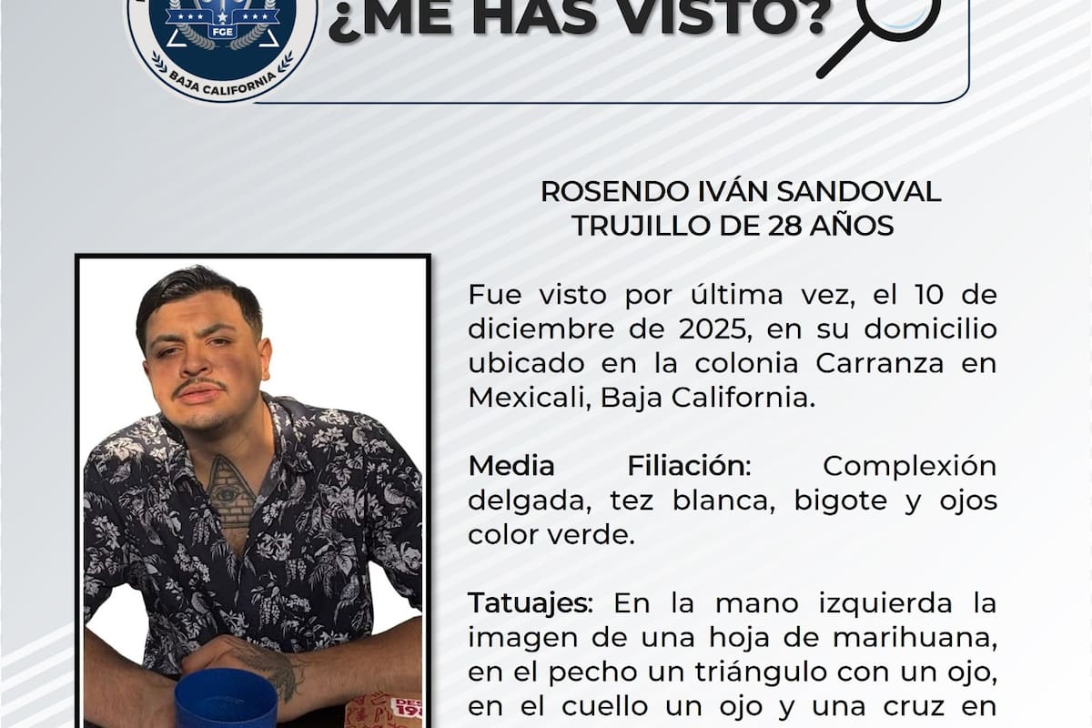 Piden apoyo para localizar a joven desaparecido desde el 10 de diciembre