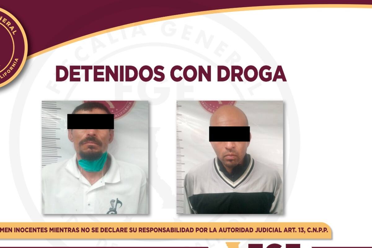 Aseguran a dos en posesión de droga