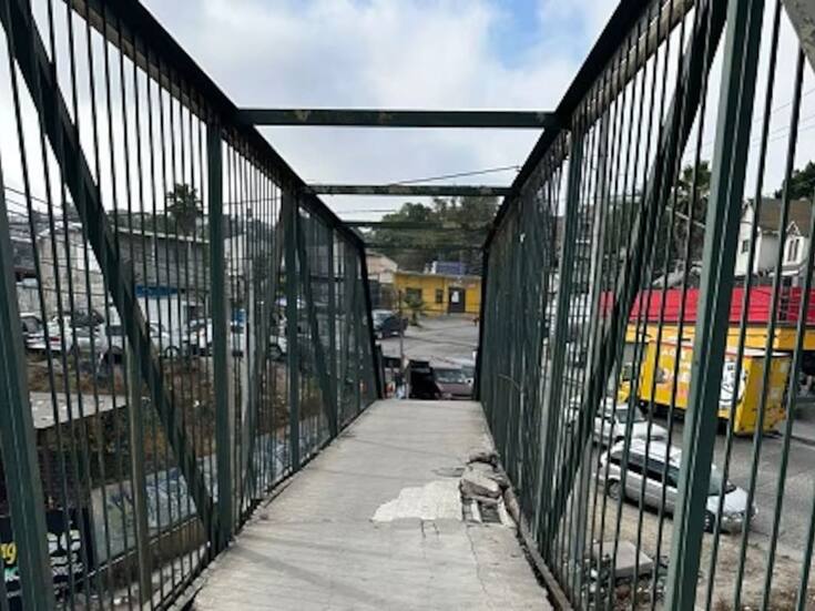 Apertura de puente peatonal será en abril