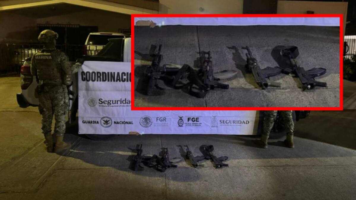 Aseguran camioneta robada, rifles y casi 100 balas en operativo conjunto en Ahome, Sinaloa