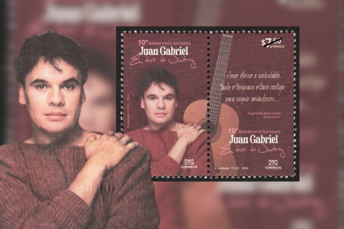 Correos de México lanzó una estampilla de Juan Gabriel por su décimo aniversario luctuoso y te explicamos dónde comprarla y a qué precio