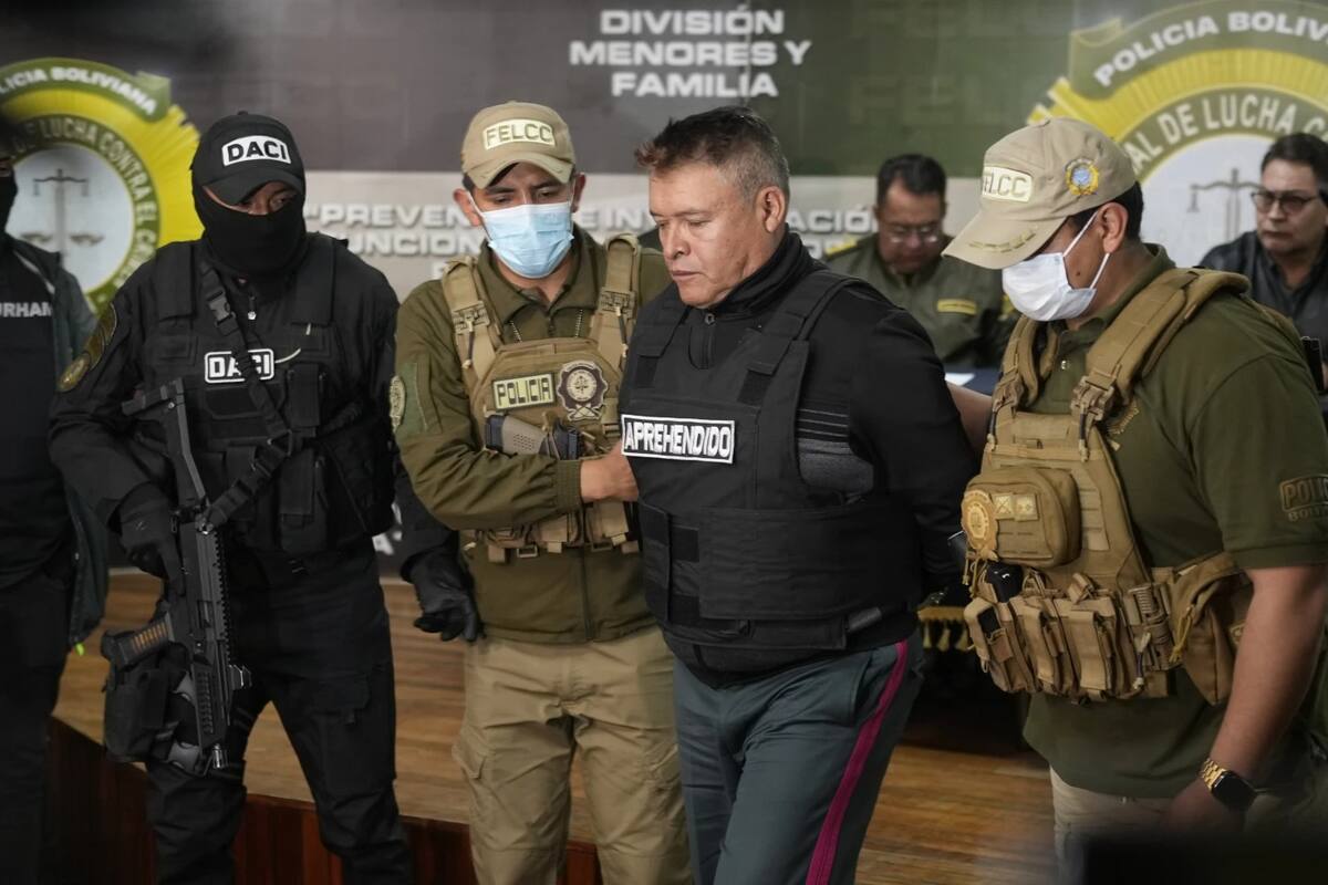 Juan José Zúñiga, comandante boliviano fue detenido por el intento de golpe de Estado. | AP