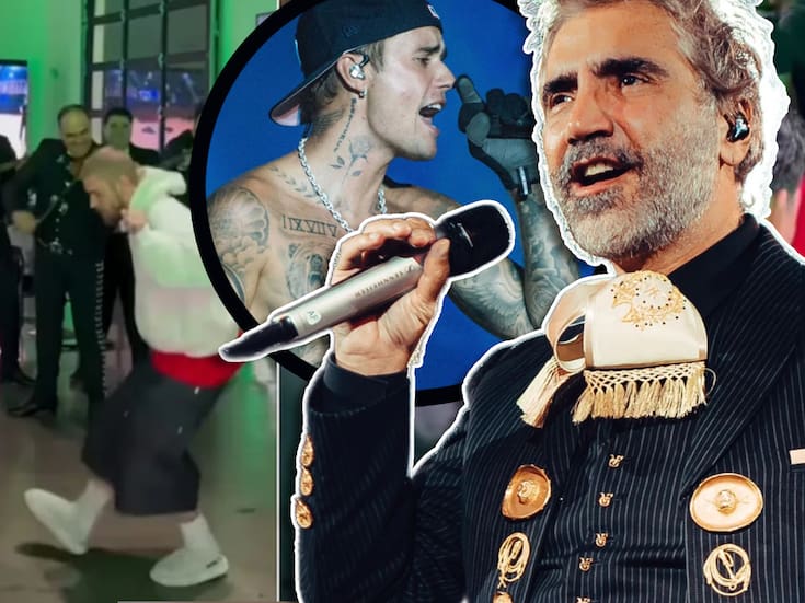 “Ya eres mexicano”: Alejandro Fernández reacciona a Justin Bieber cantando y bailando con mariachi