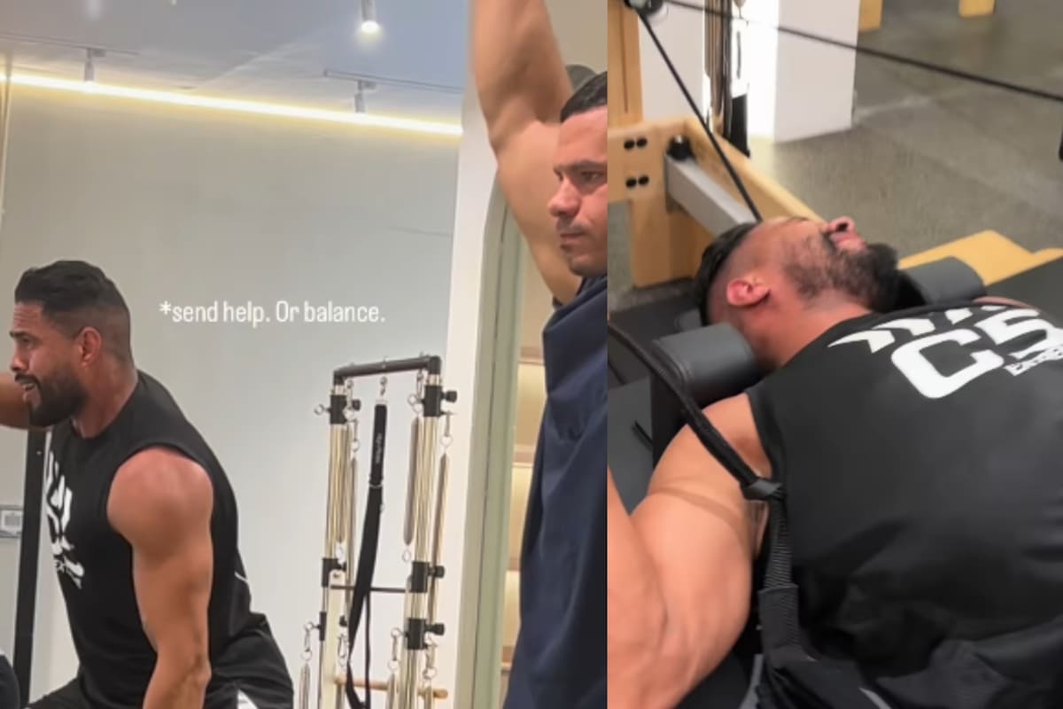 Grupo de hombres musculosos desata risas al poder con las pesas, pero no con los pilates