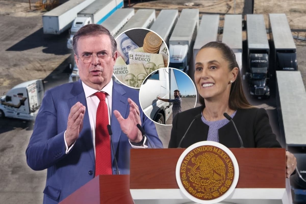 Claudia Sheinbaum y Marcelo Ebrard lanzan plan para sustituir camiones y autobuses con deducción fiscal de hasta 2.58 millones de pesos por unidad, financiamiento para transportistas y nueva norma de seguridad en carreteras de México