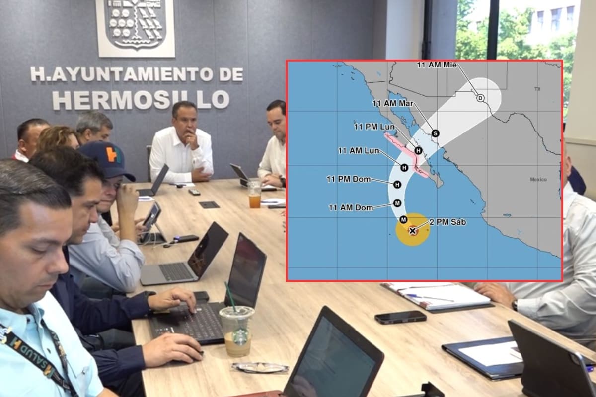 El huracán Polo se acerca al Golfo de California y Hermosillo activa un operativo con refugio, atención médica 24 horas y limpieza de canales en Bahía de Kino y Miguel Alemán