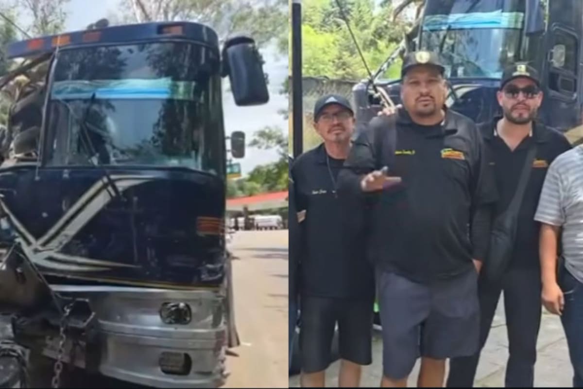 Autobús de Conjunto Primavera se queda sin frenos y causa fuerte accidente en Edomex