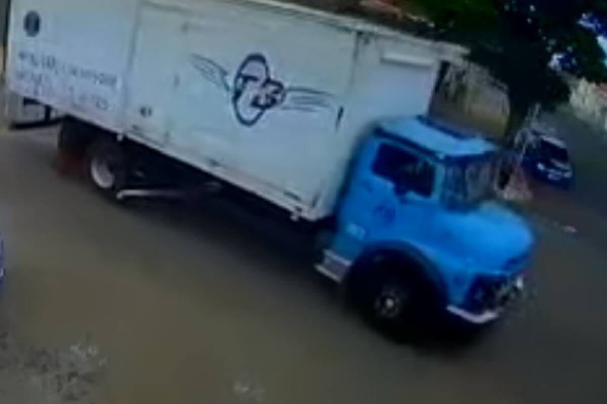 Mujer sin experiencia en conducción se sube a un camión descontrolado y evita accidente