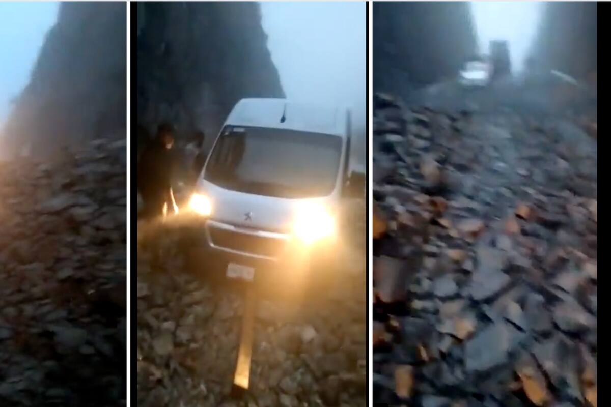 VIDEO: Deslaves provocan cierre carretero entre Sonora y Chihuahua