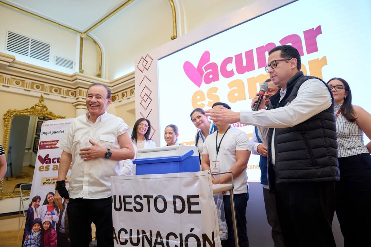 La campaña de vacunación en Sonora contempla más de un millón de dosis contra influenza, COVID-19 y neumococo, con prioridad para menores, adultos mayores, embarazadas y personas con enfermedades crónicas