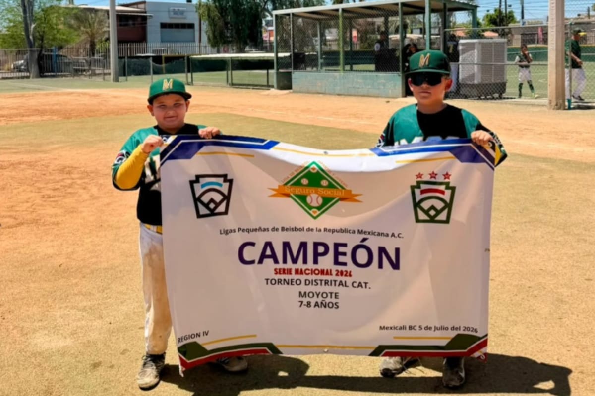 Allen y Dominick, los dos únicos niños de su categoría que representarán a Baja California en dos nacionales de béisbol