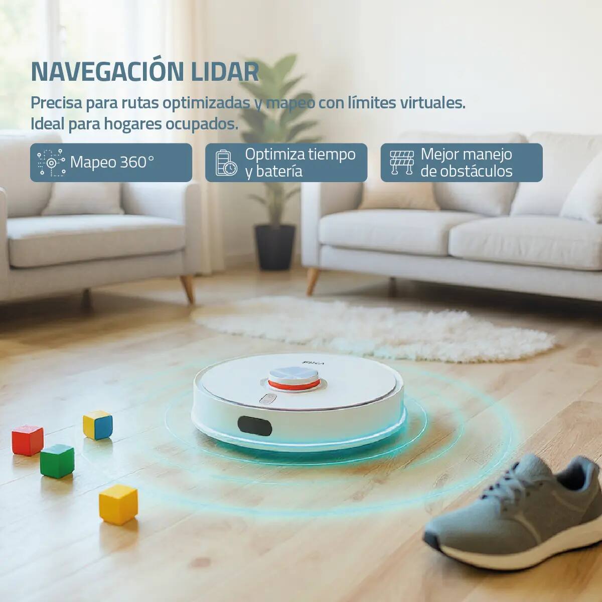 Robot aspiradora y trapeadora Fika Smart | Mercado Libre