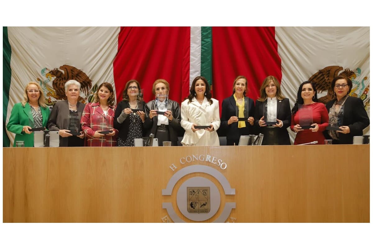 Otorga Congreso la Presea del Poderío Sonorense 2025 a 11 mujeres destacadas