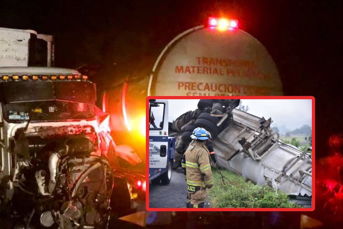 Peligro en carretera: En Jalisco una pipa choca y en el tramo Guadalajara- Morelia otra se vuelca; autoridades activan protocolos