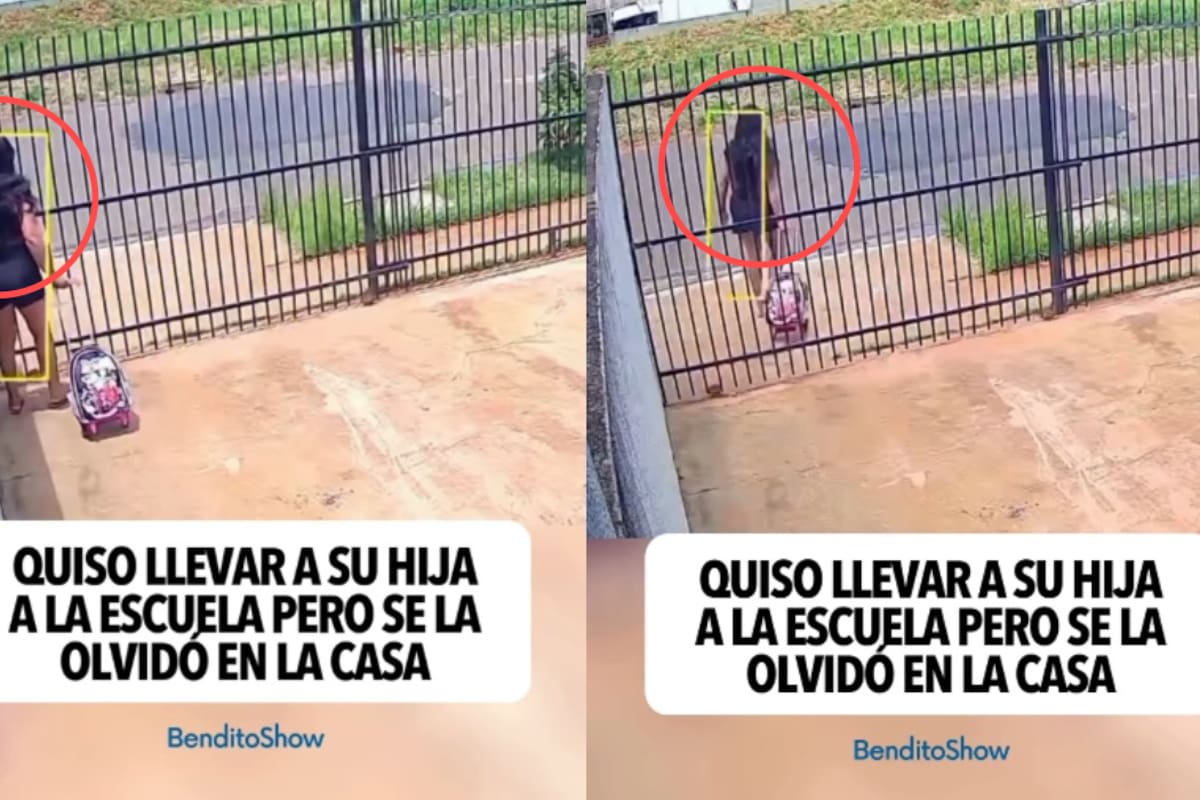 “Esa mujer trae un cansancio que va en automático.”: mujer quiso llevar a su hija a la escuela, pero solo llevaba la mochila