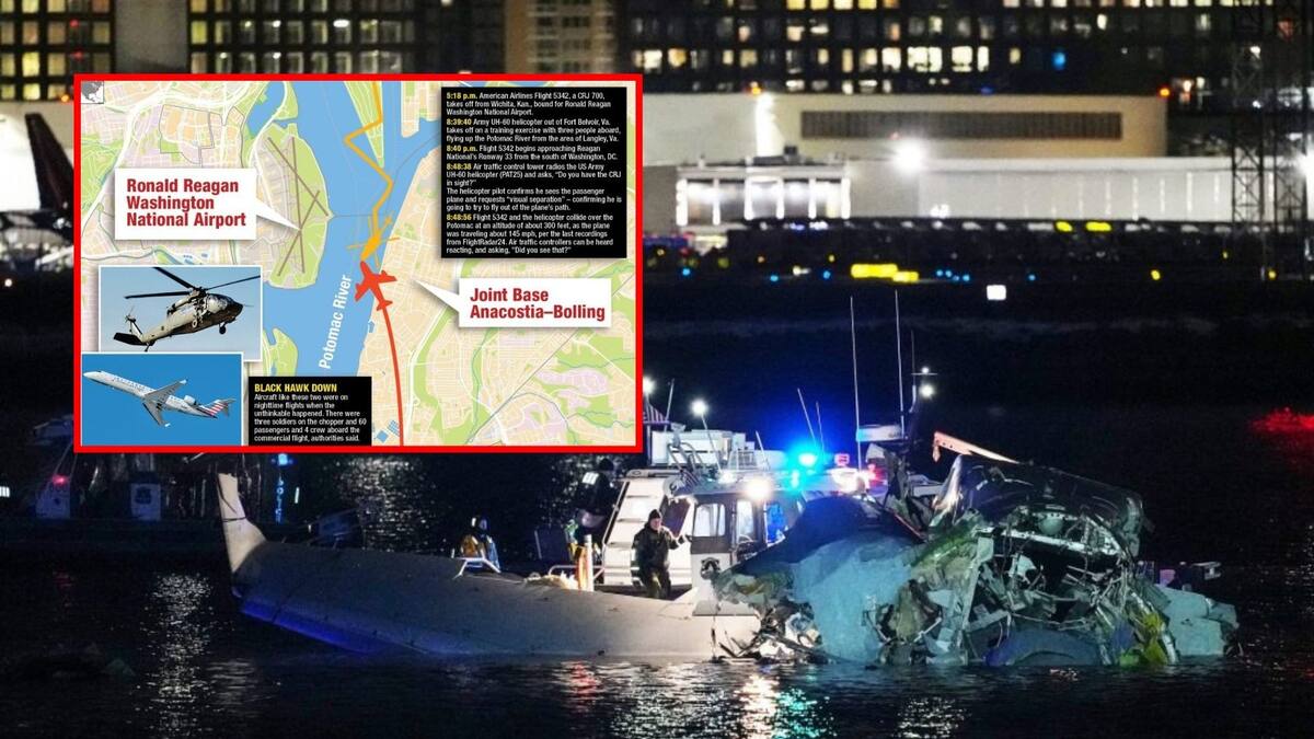 Accidente de avión en Washington / Especial