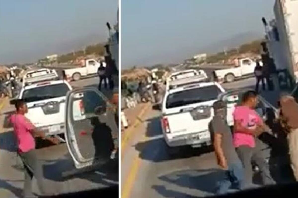 Sacan arma en bloqueo Yaqui de carretera Guaymas-Obregón