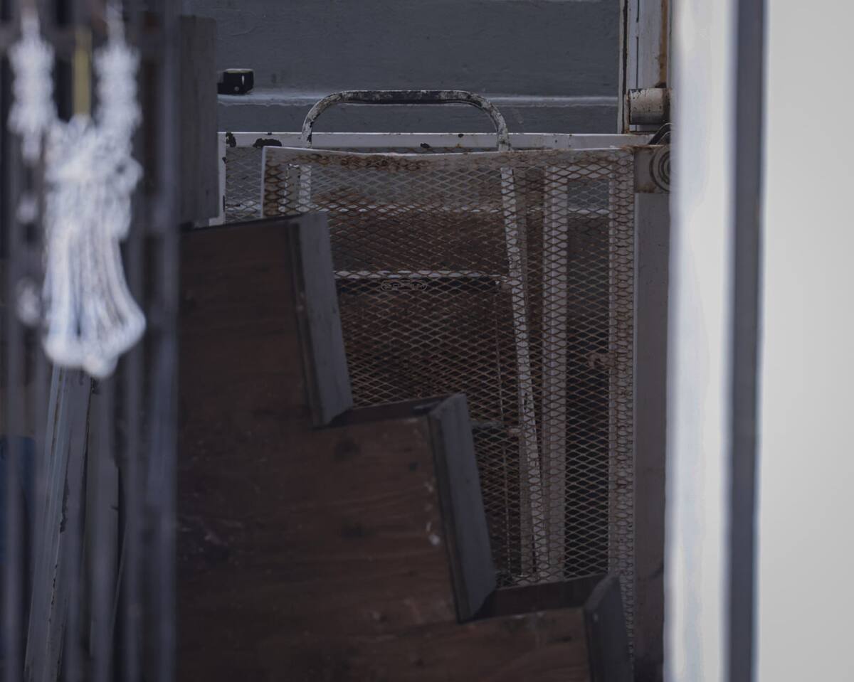 El elevador, que se encontraba cerca del área del malecón era improvisado.