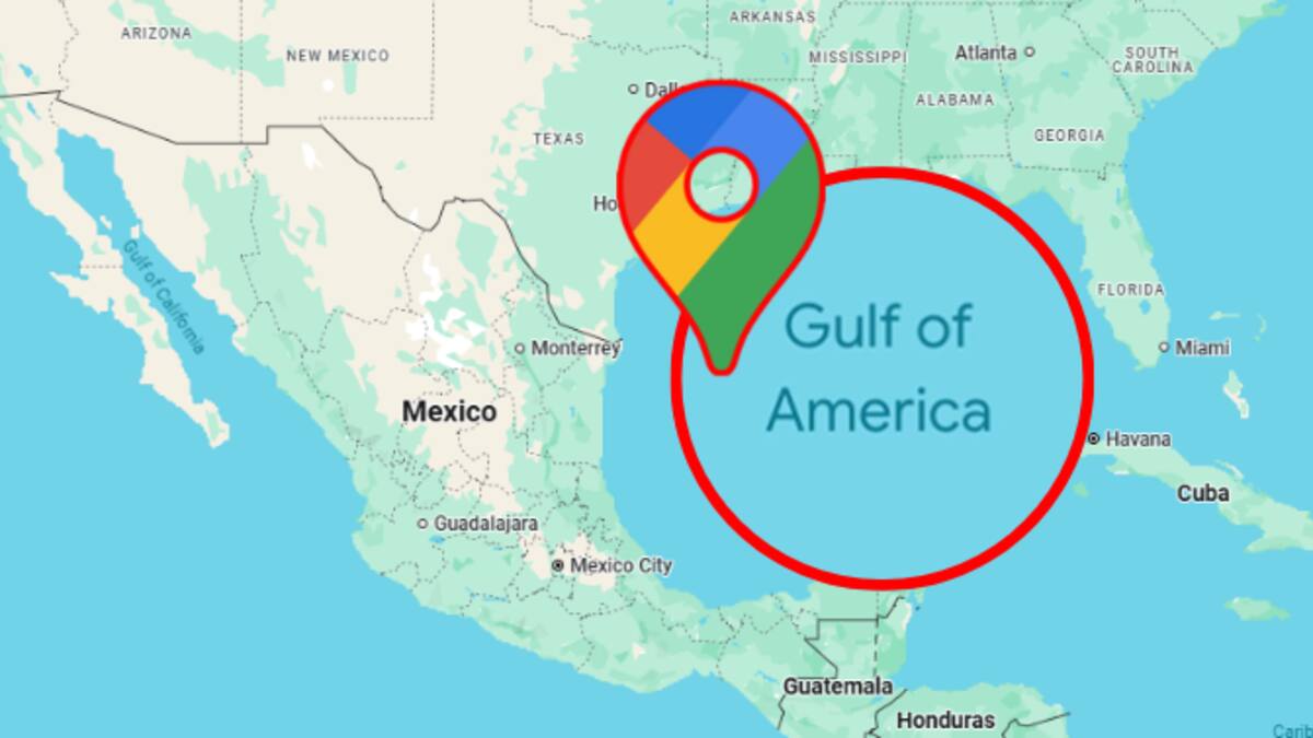 ¡Es oficial! Google Maps actualiza el nombre del Golfo de México a “Golfo de América” en Estados Unidos