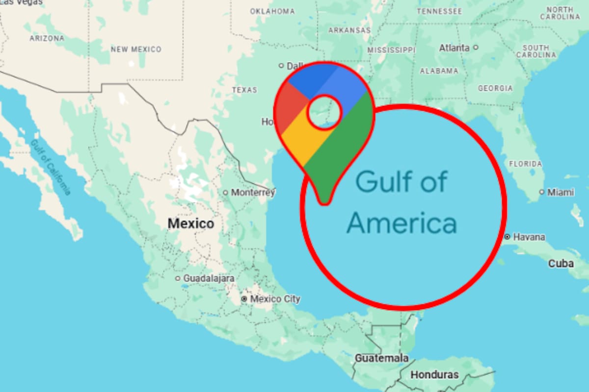 ¡Es oficial! Google Maps actualiza el nombre del Golfo de México a “Golfo de América” en Estados Unidos