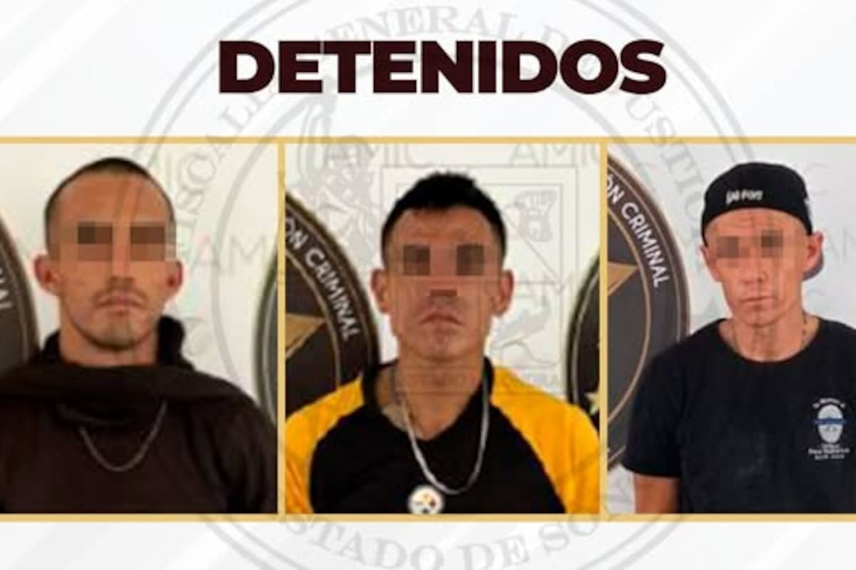 Capturan a tres integrantes clave de célula criminal que sembró terror en Hermosillo