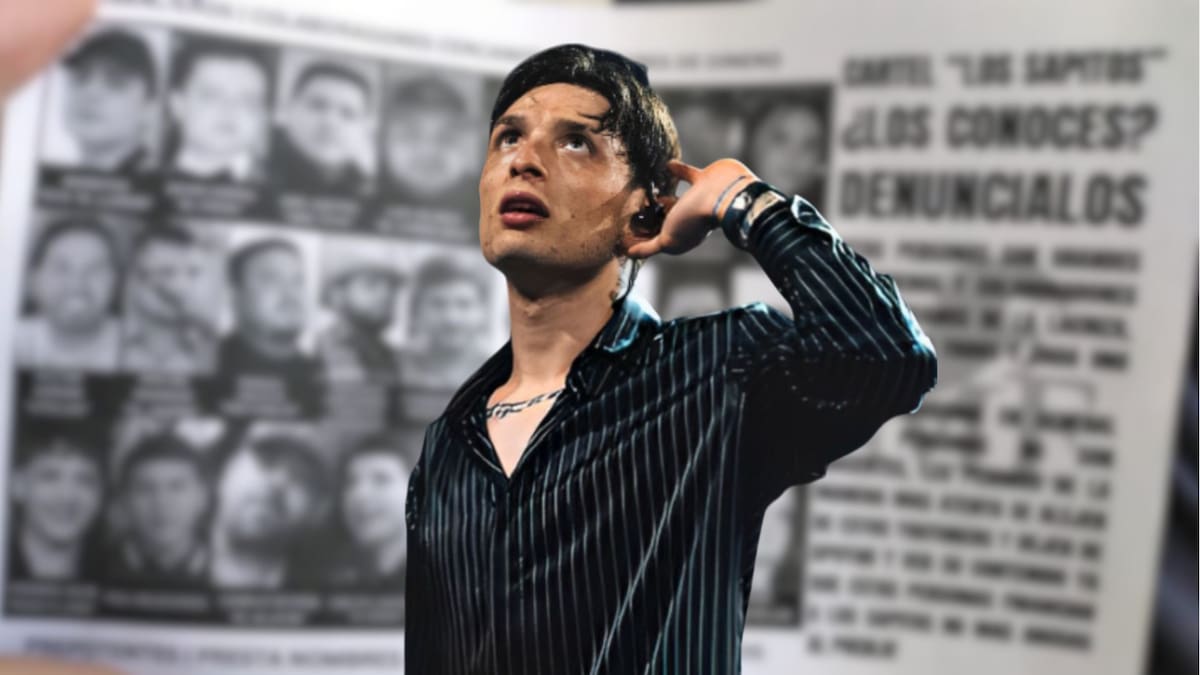 El cantante de corridos tumbados fue señalado en volantes por presuntos vínculos con "Los Chapitos".