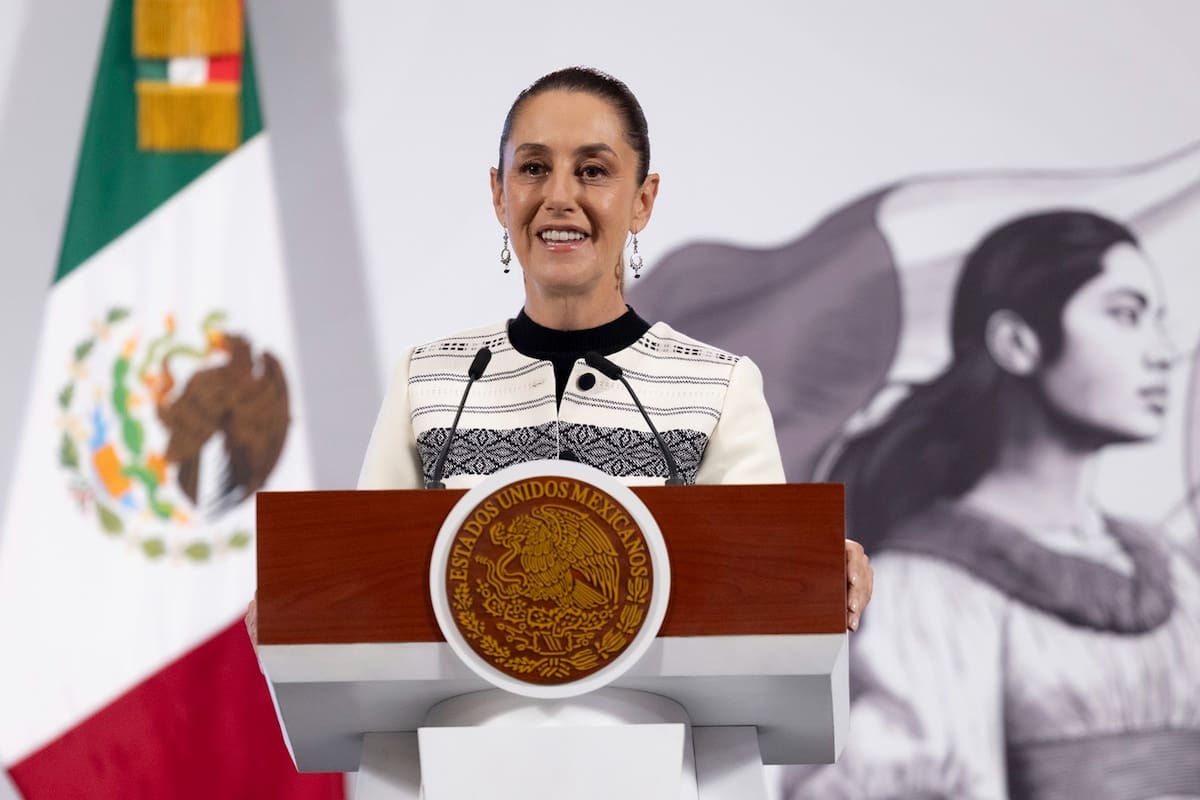 La presidenta Claudia Sheinbaum Pardo en su 'Conferencia del Pueblo' del 5 de septiembre del 2025. | Crédito: Presidencia