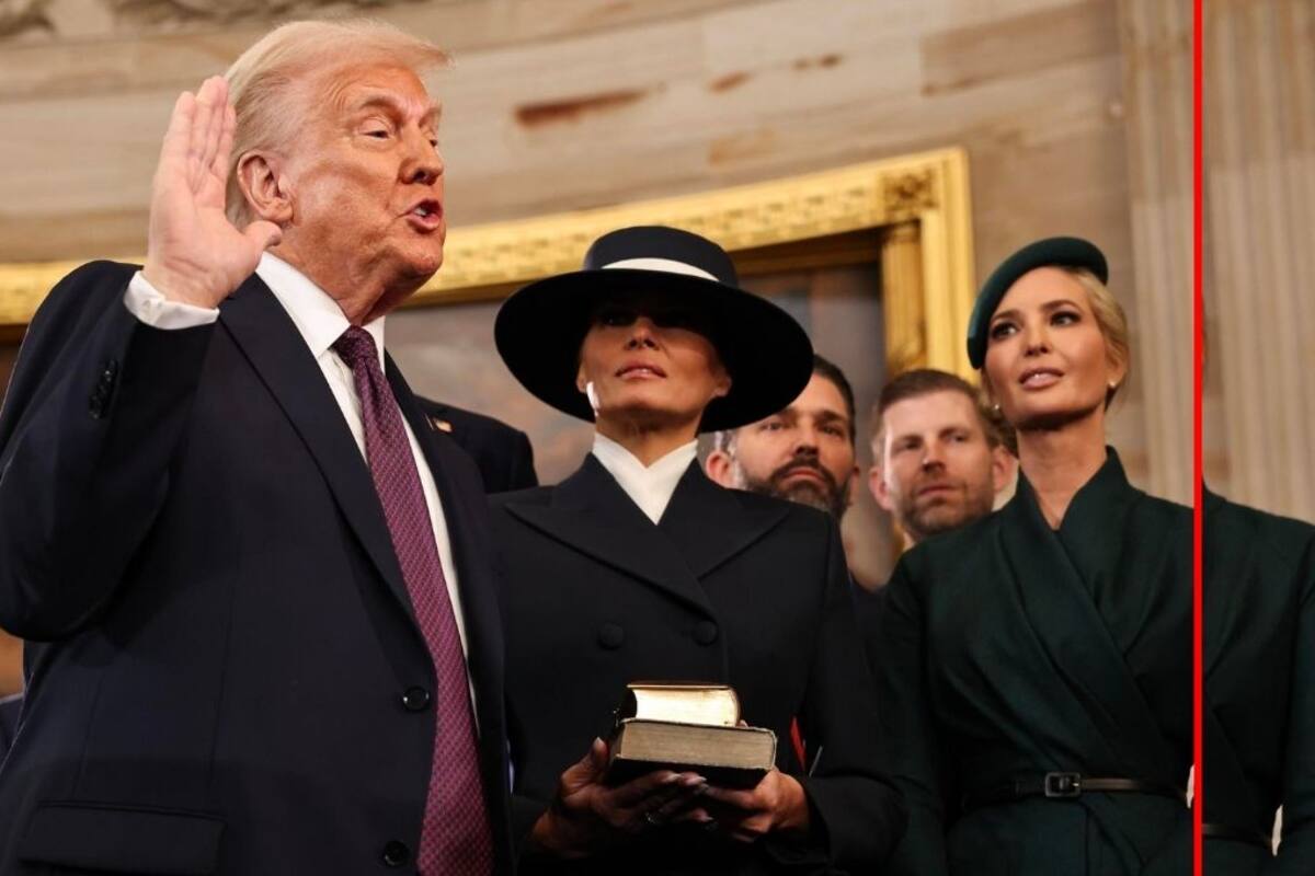 Donald Trump asumió la presidencia sin colocar su mano sobre la Biblia durante su juramento