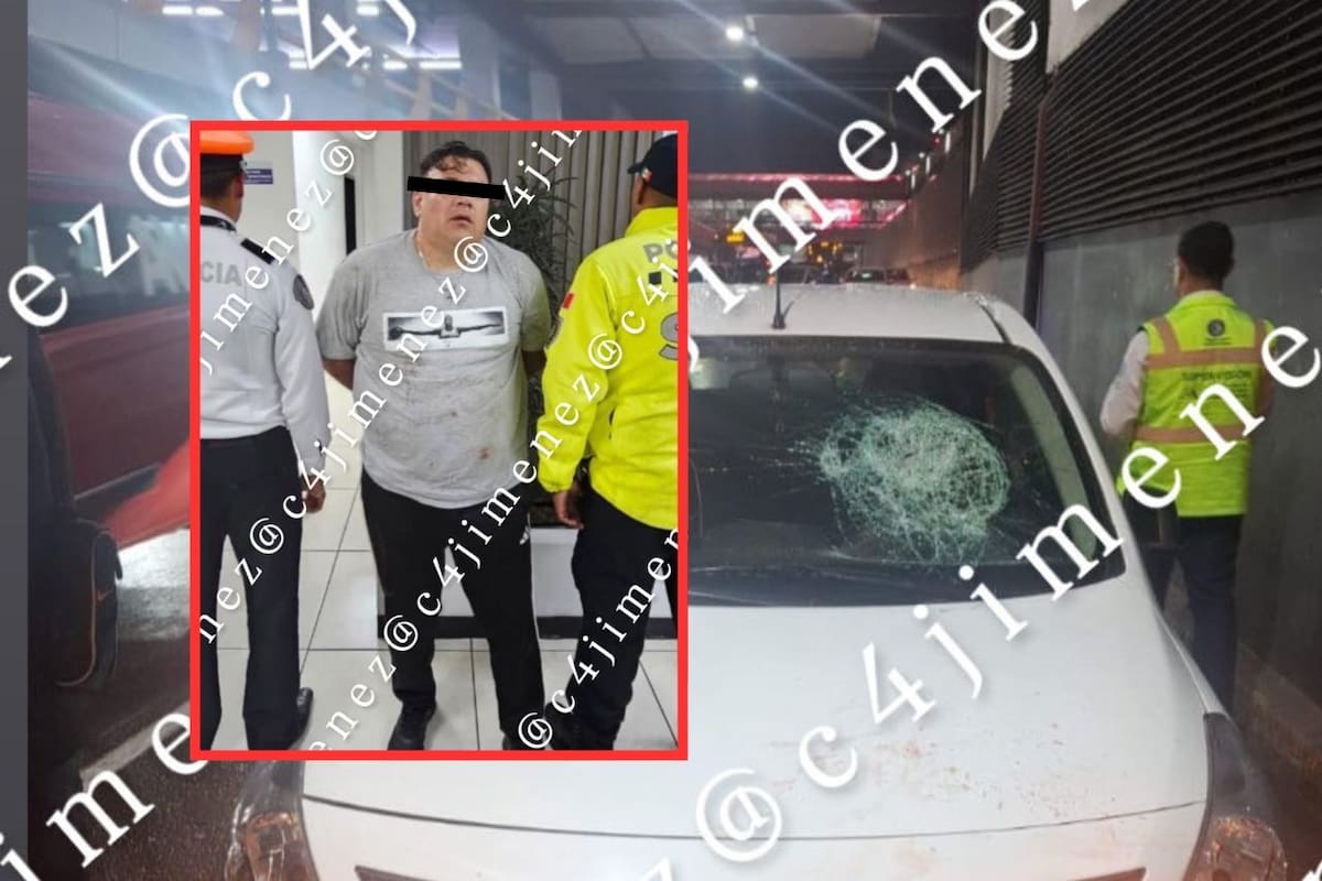 Automovilista atropella a policía en el aeropuerto de la CDMX al resistir infracción