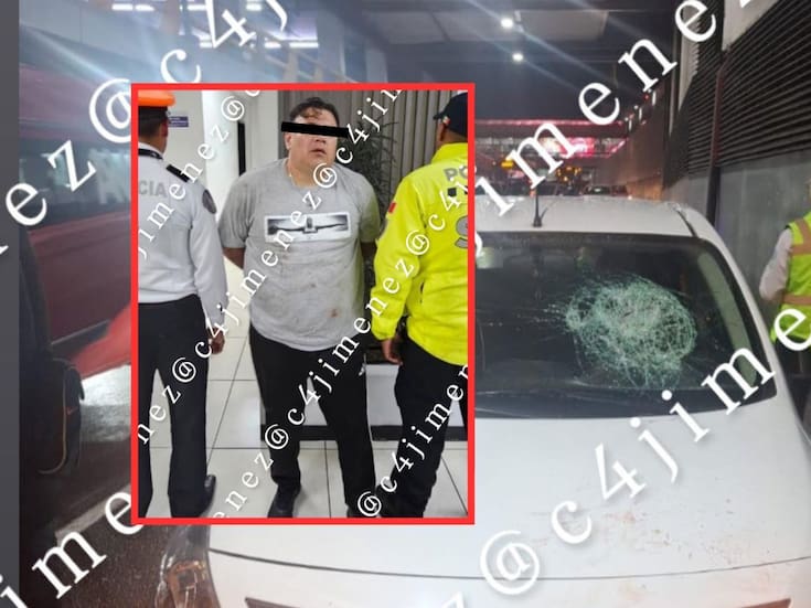 Automovilista atropella a policía en el aeropuerto de la CDMX al resistir infracción