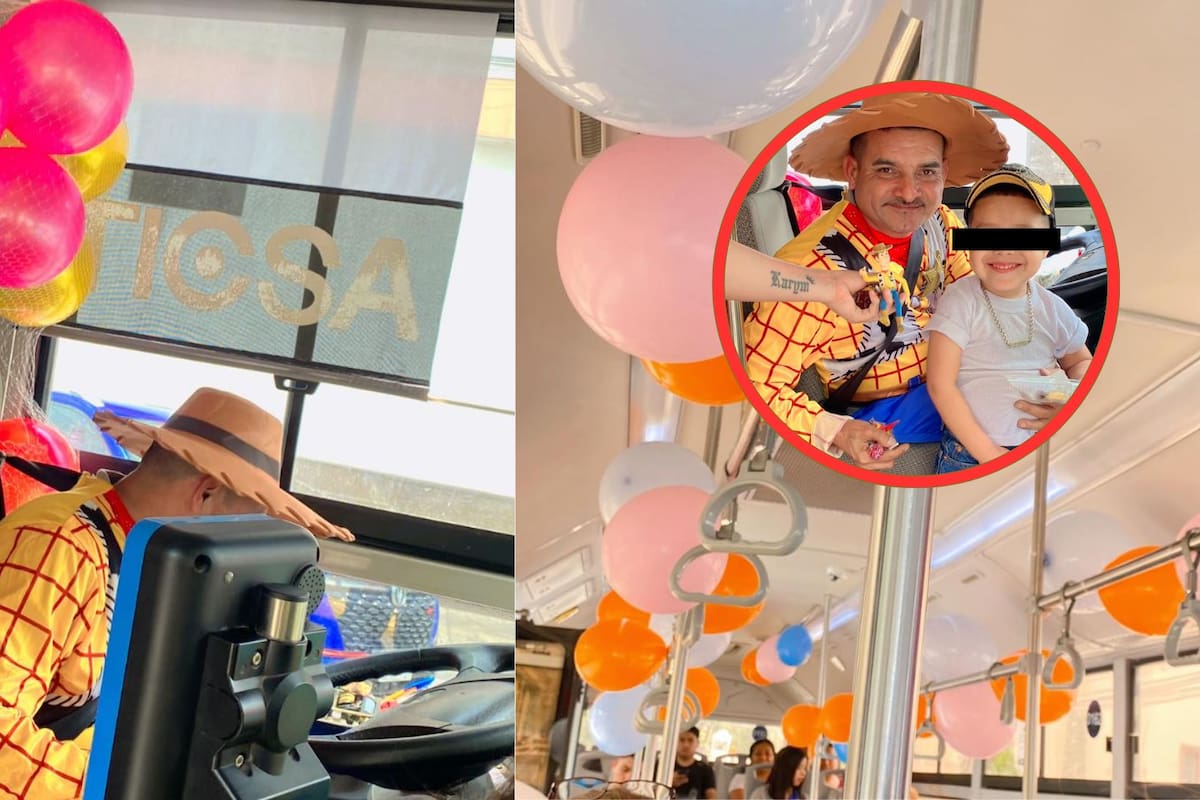 VIRAL: Conductor se disfraza de Woody de Toy Story para celebrar Día del Niño en Nuevo León