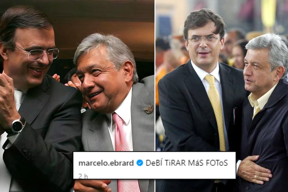 Marcelo Ebrard: “Debí tirar más fotos” de AMLO; se une al trend con fotos del pasado