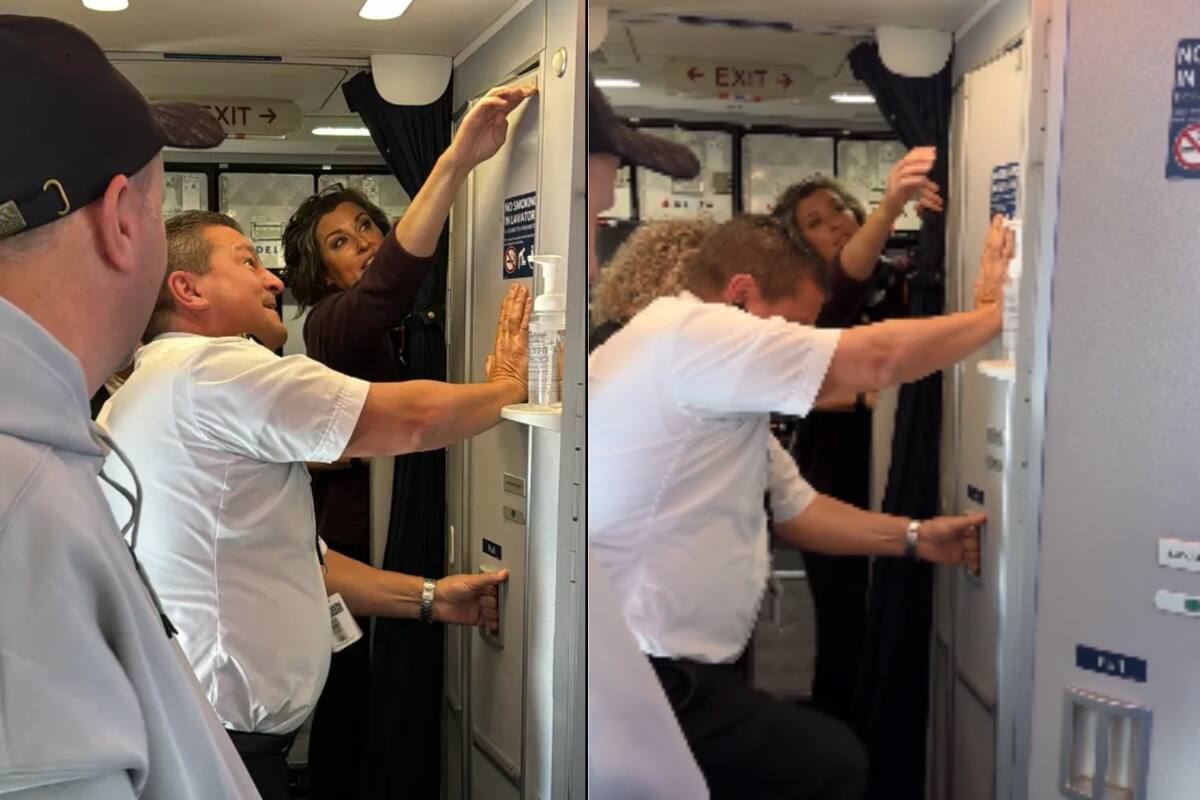 Viral: Piloto de avión rescata a pasajero que había quedado atrapado en el baño por 35 minutos en vuelo; ¿quién piloteaba el avión?