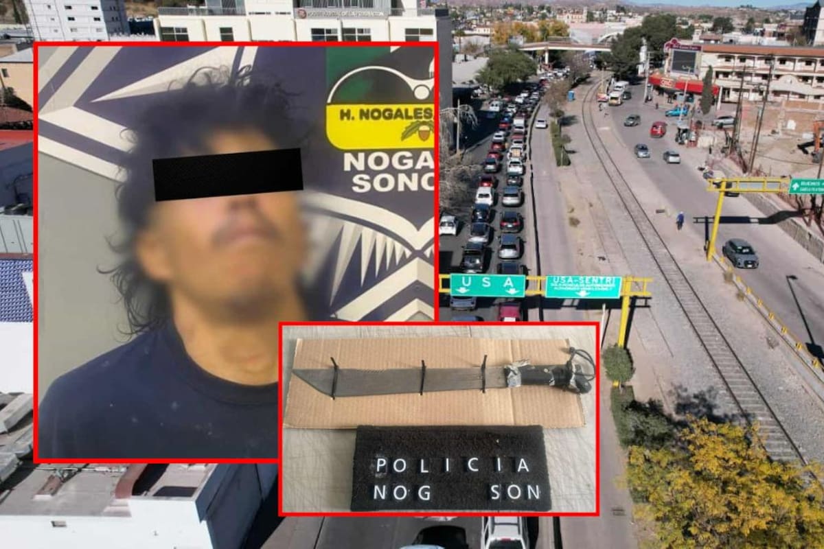 Llevaba machete en garita Dennis DeConcini y fue arrestado